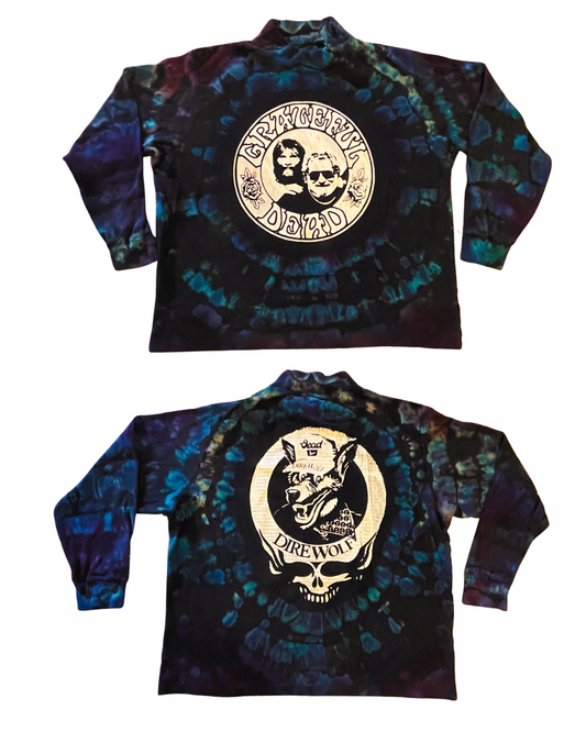 03 Uniqlo mock neck long sleeve reverse dye- snakebootzvtg (2xl)