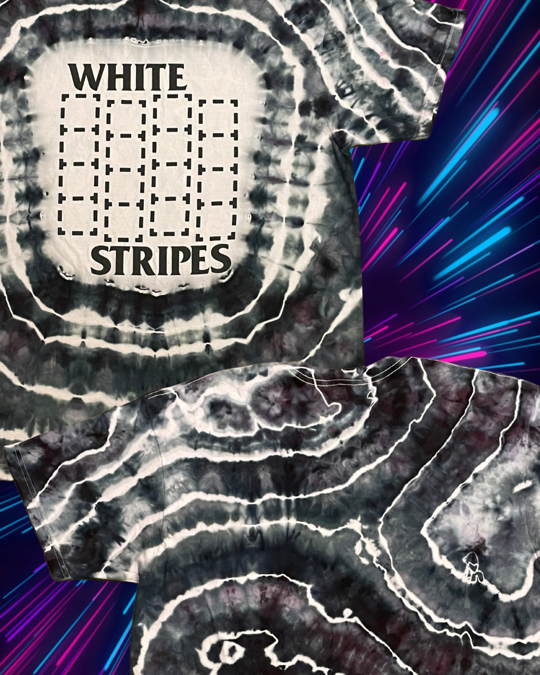04 blackout white stripes dye (xl)