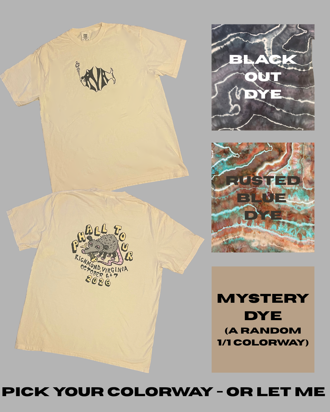 00 a RICHMOND phall tour dye PREORDER